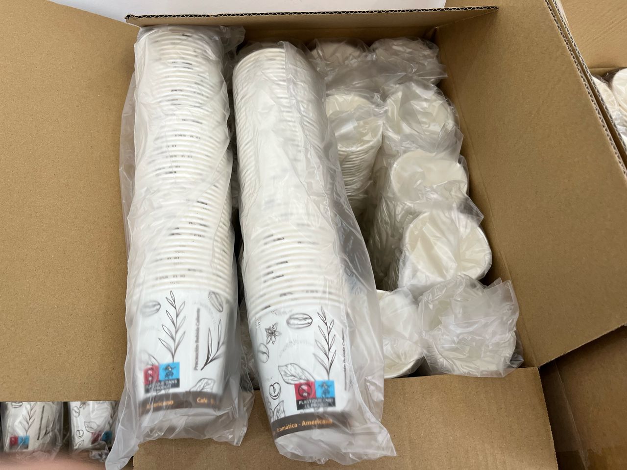 Carton 1000 pièces gobelets à thé - 7Oz
